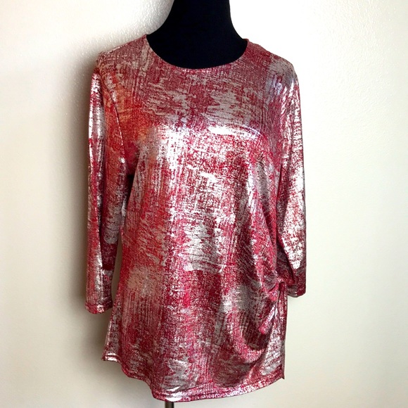 Isabel Hayley shiny silver top - Picture 1 of 6